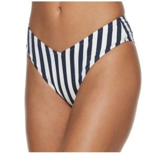 WeWoreWhat Delilah Bikini Bottom In Navy Stripe